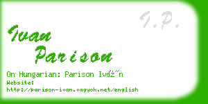 ivan parison business card